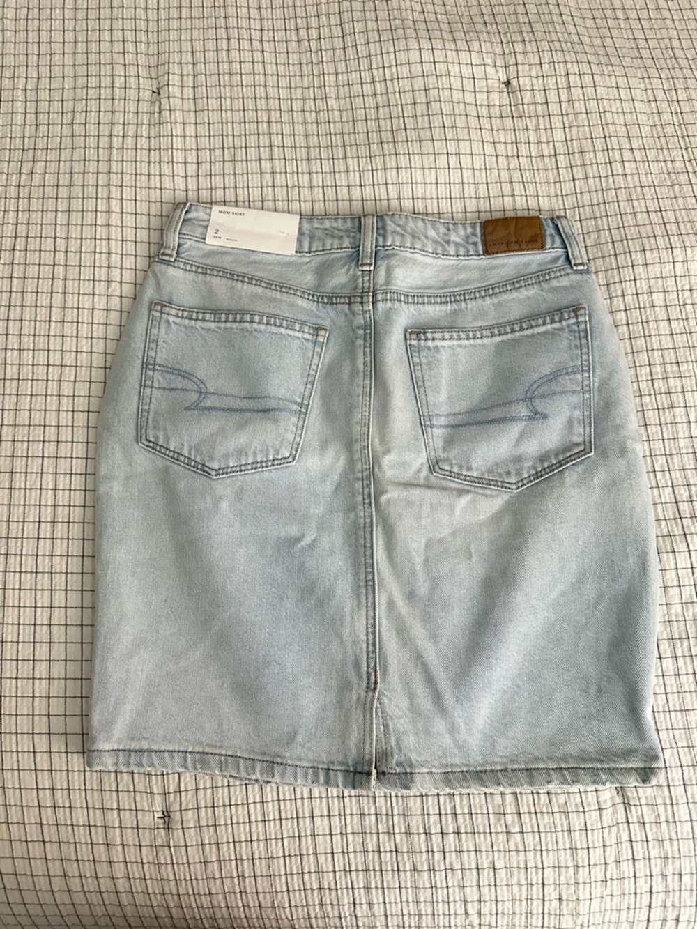 American eagle mom skirt Light Blue Denim Skirt waist 26 Size 2reg - Picture 2 of 7